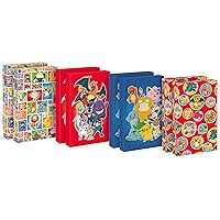 Hallmark Pokémon Medium Gift Boxes with Lids (8 Shirt Boxes, 4 Designs) for Kids, Parties, Back to School, Christmas