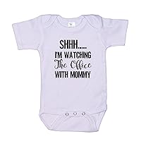 Shh I'm Watching The Office With Mommy/Funny Baby Onesie/Newborn Outfit