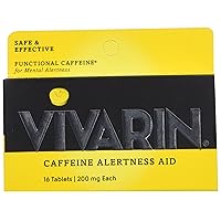 Vivarin Caffeine Alertness Aid 200mg Fast Acting: 3 Packs of 16 Tablets (48 Tablets Total)