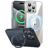 TORRAS 360°Rotatable Ring for iPhone 15 Pro Case 6.1