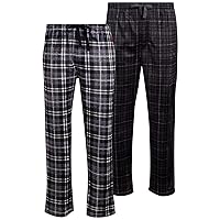 U.S. Polo Assn. Men's Pajama Pants - 2 Pack Ultra Soft Fleece Sleep and Lounge Pants (Size: S-XL)