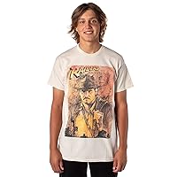 Indiana Jones Shirt Men's Raiders of The Lost Ark Distressed Poster T-Shirt