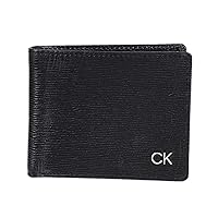 Calvin Klein Men's RFID Leather Minimalist Bifold Wallet