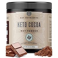 Keto Cocoa Powder, 20 Servings Low Carb, Hot Chocolate Mix with MCT Oil - Keto Diet Supplement - Gluten Free, Non-GMO & Hot Cocoa Powder - Peptides Protein Powder Keto Drink Mix