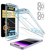 Ailun OnePeel Installation Frame Screen Protector for iPhone 14 Pro [6.1 inch] 2 Pack+2 Pack Camera Lens Protector,Sensor Protection,Dynamic Island Compatible,Tempered Glass,Case Friendly