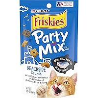 Purina Friskies Party Mix Beachside Crunch (2.1 OZ Each). Pack of 4