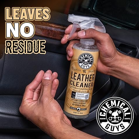 Chemical Guys SPI_109_16 Leather Cleaner and Leather Conditioner Kit for Use on Leather Apparel, Furniture, Car Interiors, Shoes, Boots, Bags & More (2 - 16 fl oz Bottles)