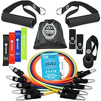 Tribe Armband + 16-Piece Resistance Band Set (150LB Tube Bands + 4 Heavy Duty Loop Bands)