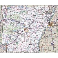 Gifts Delight Laminated 29x24 Poster: Arkansas Road Map My Blog