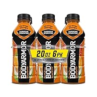 BODYARMOR Sports Drink Sports Beverage, Orange Mango, Coconut Water Hydration, Natural Flavors With Vitamins, Potassium-Packed Electrolytes, Perfect For Athletes, 20 Fl Oz (Pack of 6)