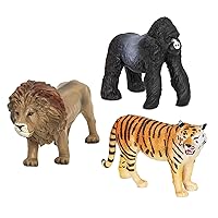 B. Terra by Battat – Jungle Animals (Lion, Tiger & Gorilla) – Jungle Animal Toys with Lion Toy for Kids 3+ Pc, Multicolor