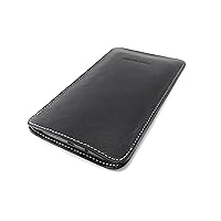 Genuine Leather Mobile Case, Pouch for Vivo iQOO Neo 7 Pro Mobile Phone : Black