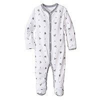 Ralph Lauren Baby Boys Bear-Print Cotton Footed Coverall White Multi