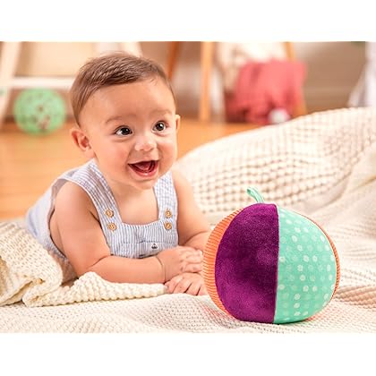 B. Toys by Battat B. Toys – Make It Chime – Large Fabric Ball with Chiming Bell – Sensory Toy with Colors