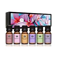 P&J Trading Fragrance Oil Ladies Set | Pearberry, Lavender, Warm Vanilla Sugar, Plumeria, Magnolia, Wisteria Candle Scents for Candle Making, Freshie Scents, Soap Making Supplies, Diffuser Oil Scents