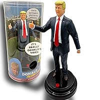 Talking Donald Trump Figure - Says 17 Lines in Trump's REAL Voice, Donald Trump Gifts for Men, Funny Trump Gifts, Trump 2024, USA Trump Bobblehead, Political Gifts for Desk, USA Funny