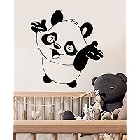 Vinyl Decal Baby Panda Cute Animal Nursery Kids Room Wall Stickers (ig2950) Dark Blue