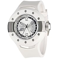 Invicta Men's 1368 S1 Rally GMT Silver Dial White Polyurethane Watch