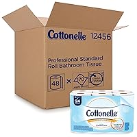 Cottonelle® Professional Standard Roll Toilet Paper, 1-Ply Septic Safe Bathroom Tissue, White, 170 Sheets per Roll, Case