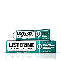 Listerine Essential Care Original Gel Fluoride Toothpaste, 4.2 Ounce (Pack of 6)