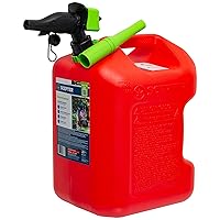 Scepter FSCG552 Fuel Container with Spill Proof SmartControl Spout with Bonus Funnel, Rear Handle Red Gas Can, 5 Gallon