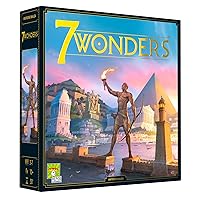 7 Wonders Board Game BASE GAME (New Edition) for Family | Civilization and Strategy Board Game for Adult Game Night | 3-7 Players | Ages 10+ | Made by Repos Production