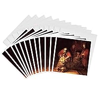3dRose Print of Rembrandt Painting The Prodigal Son - Greeting Cards, 6 x 6