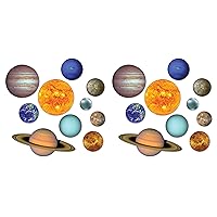20 Piece Paper Solar System Cut Outs Galaxy Space Decorations Birthday Party Supplies