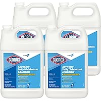 CloroxPro Anywhere Daily Disinfectant and Sanitizing Bottle, 128 Ounces Each, Pack of 4