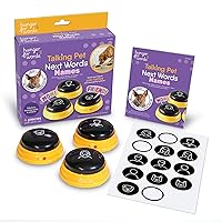 Hunger For Words Talking Pet Next Words Names - 3 Piece Set of Recordable Speech Buttons for Dog Training, Dog Buttons for Communication | Games & Stuff for Dogs