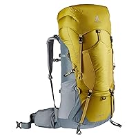 DEUTER Unisex – Adult's Aircontact Lite 65+10 Trekking Backpack, Turmeric-Teal, (75L) EU