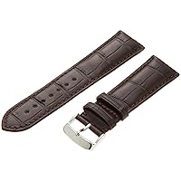 Hadley-Roma Men's MSM824RA-180 18-mm Black Genuine Alligator Leather Watch Strap