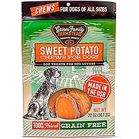 Gaines Family Farmstead Sweet Potato Dog Chews, Dog Treats Made in The USA, High in Fiber and Vitamins, Grain Free, Alternative to Rawhide Chews, 32 Ounce Bag