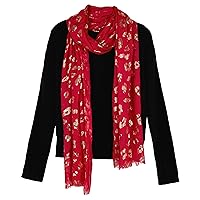 Amy Byer Girls' Long Sleeve Crew Neck Top with Scarf
