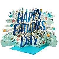 Hallmark Paper Wonder Displayable Jumbo Fathers Day Card (Accordion Fold Happy Father's Day)