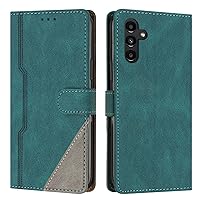 Smartphone Flip Cases Compatible with Samsung Galaxy A14 4G／5G Case, Galaxy A14 4G／5G Wallet Case Slim PU Leather Phone Case Flip Folio Leather Case Card Holders Shockproof Protective Case with Wrist
