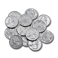 LEARNING ADVANTAGE Play Quarters - Set of 100 Plastic Coins - Designed and Sized Like Real US Currency - Teach Money Math With This Pretend Play Resource