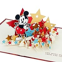 Hallmark Signature Paper Wonder Pop Up Birthday Card, Thank You Card, Encouragement Card (Mickey Mouse)