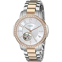 Fossil Women's ME3058 Architect Automatic Self-Wind Stainless Steel Watch - Silver and Rose Gold Two-Tone