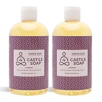 reen Goo All-Purpose Lavender Castile Soap 2-Pack, Organic Scented Soap For Hands, Shower, Bath, Dish Soap & More, 12 Fl Oz (Pack of 2)