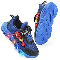 Cartoon LED Illuminated Sneakers for Outdoor Sports and Running with Breathable Design