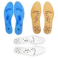 Carespot Acupressure Magnetic Massage Insoles for Men/Women, Foot Massager Shoe-pad Foot Therapy Reflexology Pain Relief Shoe Inserts