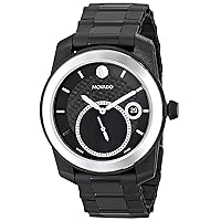 Movado Men's 0606614 Vizio Black Watch with Tungsten Carbide Bezel and PVD-Coated Bracelet
