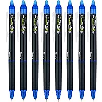 PILOT FriXion Synergy Clicker Erasable Gel Ink Pens, Extra Fine Point, Blue Ink, 8-pack (17849)