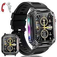 Military Smart Watches for Men with Breathing LED Light 2024 Newest 1.91