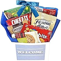Snacks Welcome Gift Box for Men and for Women Says Welcome Home, Welcome to the Team, Welcome to our Event
