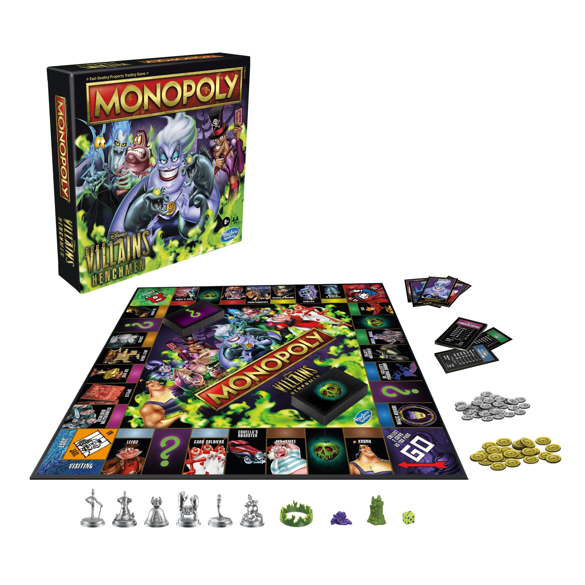 Monopoly: Disney Villains Henchmen Edition Board Game for Kids Ages 8 and Up (Amazon Exclusive)