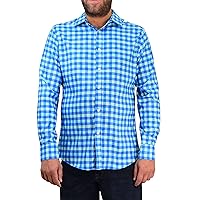 Recycled Blue Check Long Sleeve Shirt