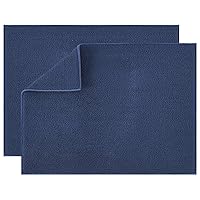 Microfiber Dish Drying Mat Reversible - 2 Pack Super Absorbent Drying Pad, Dish Drainer Mat For Kitchen Counter, 18 x 24 inch