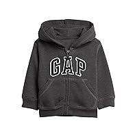 GAP Baby Boys' Playtime Favorites Logo Full Zip Hoodie Hooded Sweatshirt